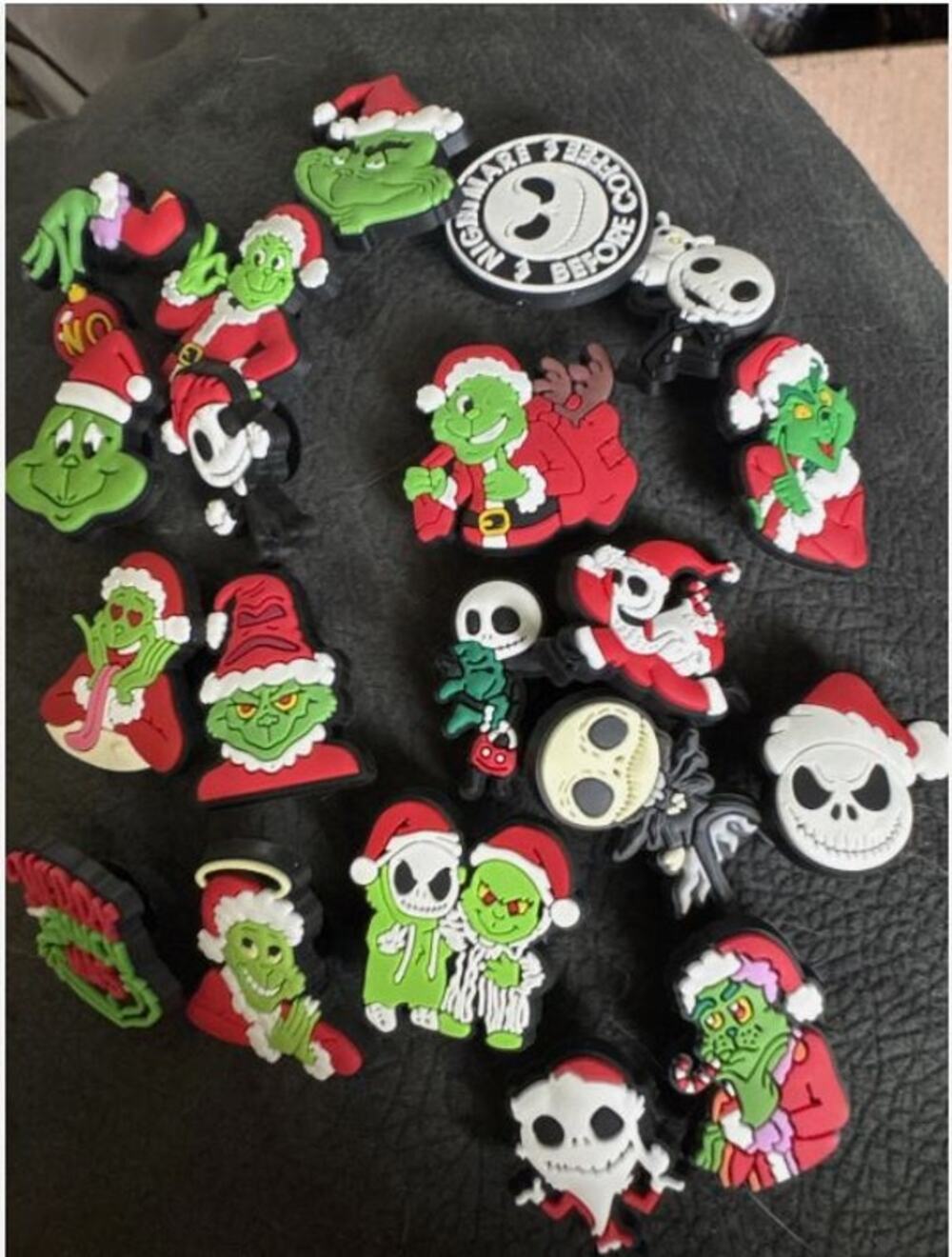20 Croc Charms The Grinch And The Nightmare Before Christmas